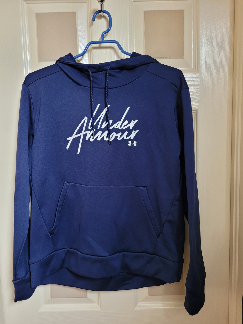 Under Armour Navy Script Logo Hoodie